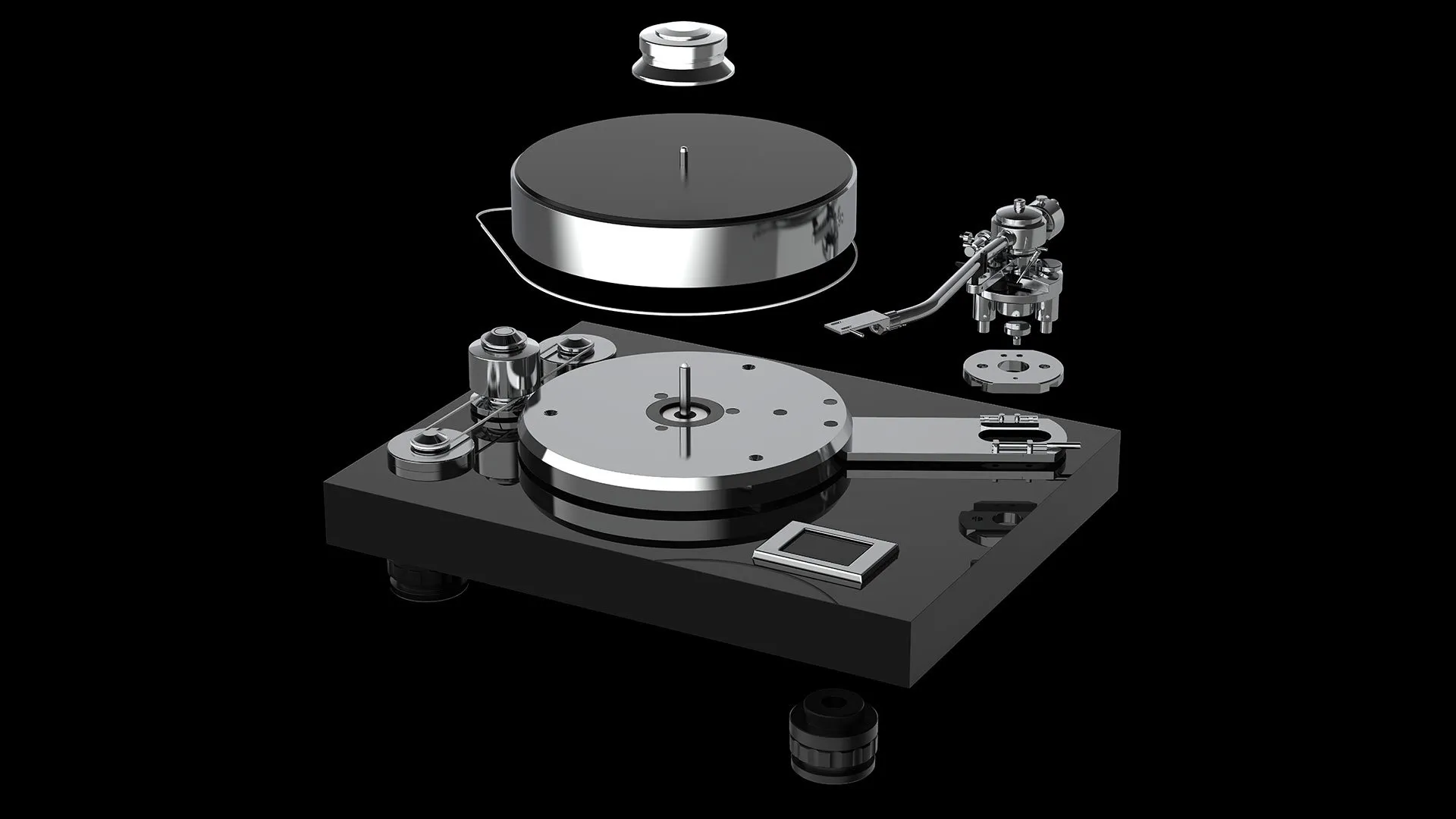 Pro-Ject Signature 12 Audiophile Turntable Exploded View
